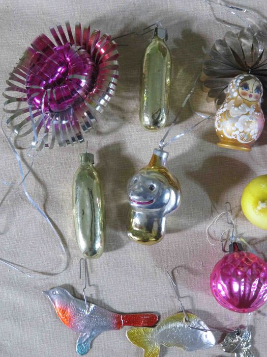 Игрушки елочные советские