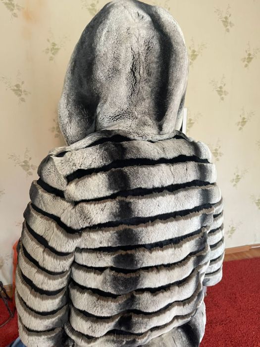 Полушубок шиншилла и лиса