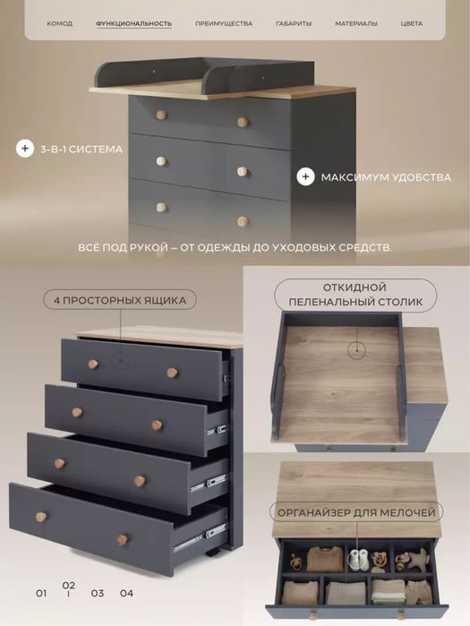 Манеж + комод практически новые