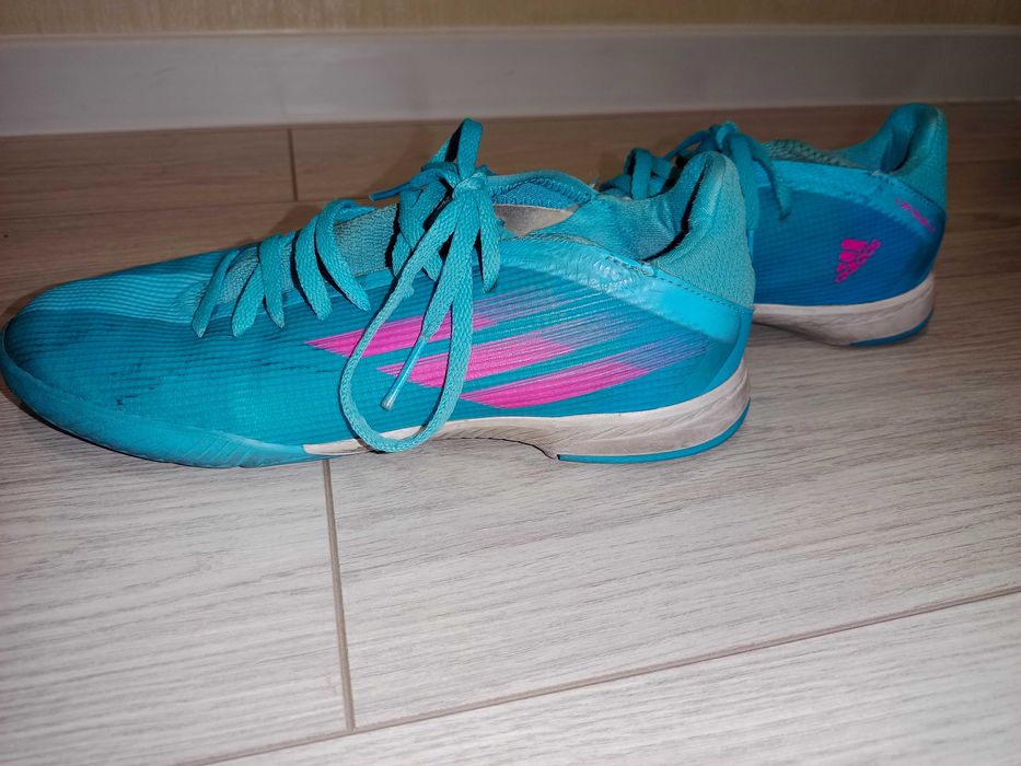 Бутсы Adidas predator синие футзал