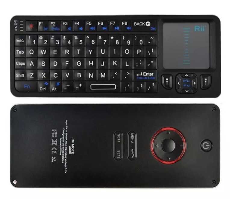 Mini tastatura Rii i6 cu fata dubla control telecomanda