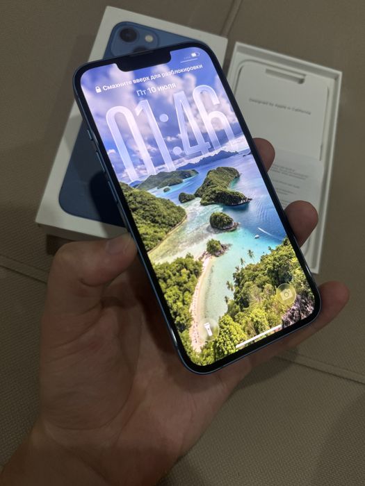 IPhone 13 Blue 128Gb.80% Идеал