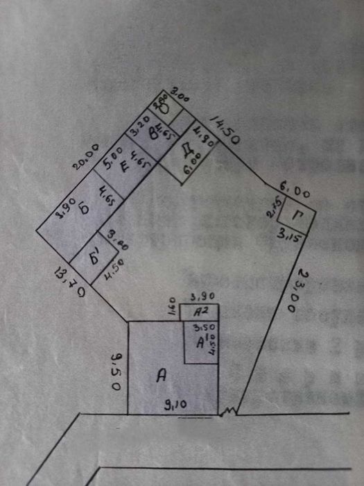ул.Кичик Бешагач 5,7-сот 2-линия под жилое или коммерческое
