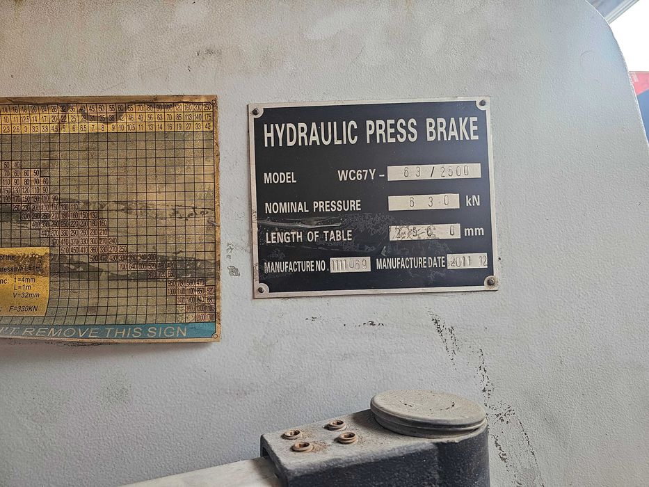 Листогиб 2500 63т