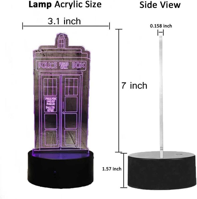 3D LED лампа Полицейска станция