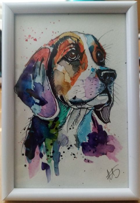 Малка картина "Куче"