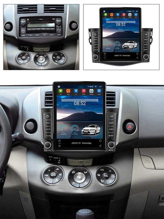 Navigatie Toyota Rav 4 din 2007 - 2013 Ecran TESLA 9.7 inch 4GB RAM