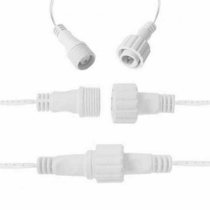 Instalatie Craciun turturi flash 15m perdea franjurata 4 culori alb