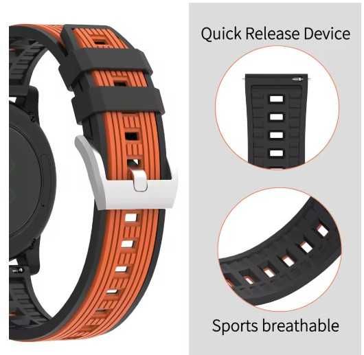 Curea silicon Huawei GT,GT2,GT3,GT4,GT5(46mm) 22mm model nou 2025