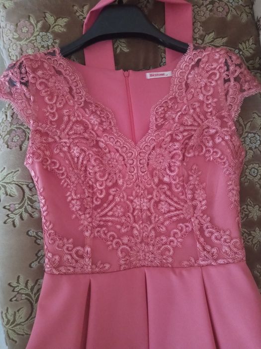 Rochie mărimea 34, culoare roz-piersica
