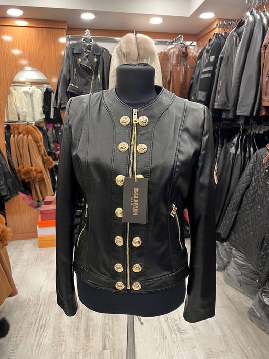 Geaca piele dama balmain