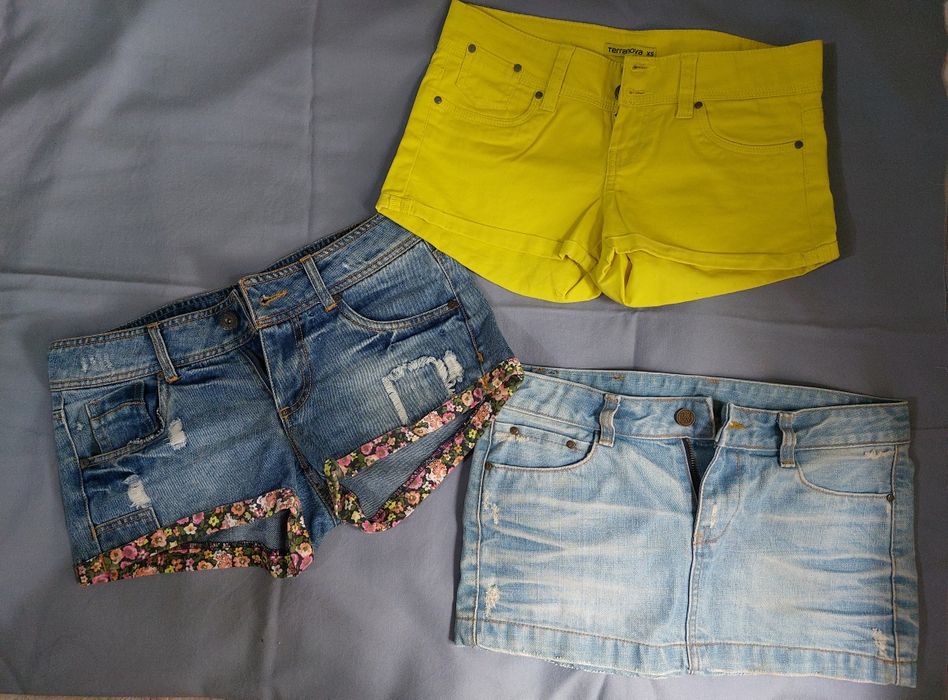 Платье Короткие шорты,комбинезон юбка размер хs,s