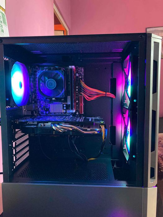 Геймърски компютър AMD 6x3,5 GHz NVIDIA GTX 660, 16GB RAM, SSD, HDD, Winows 11