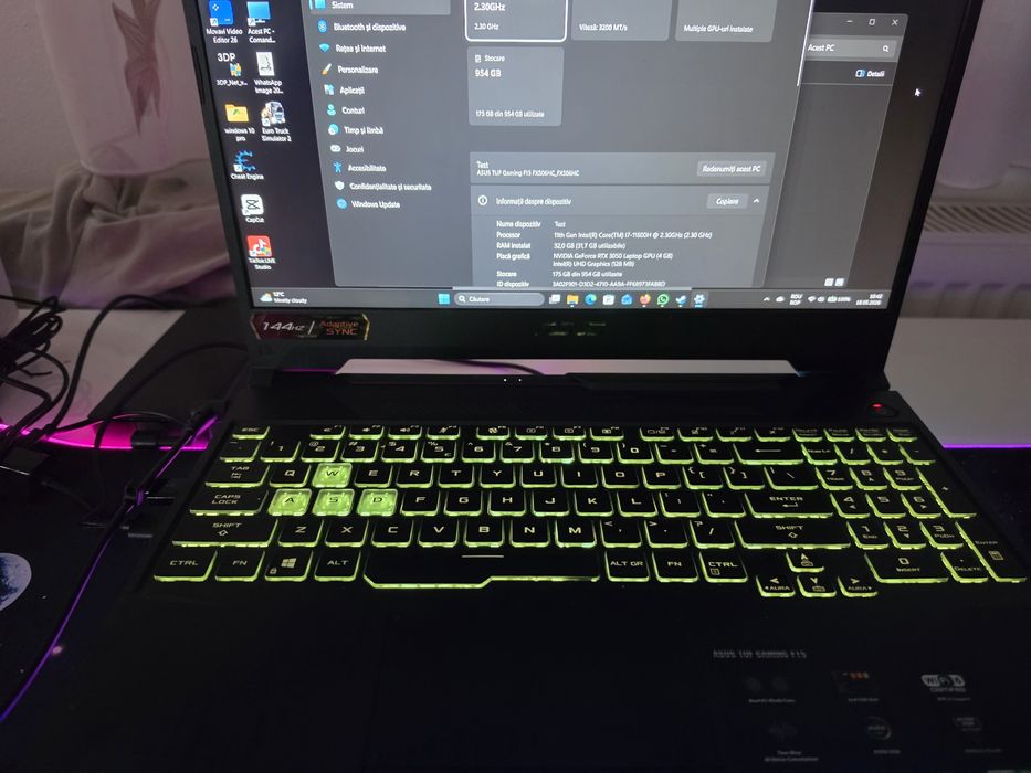 De vanzare laptop asus tuf gaming f 15
