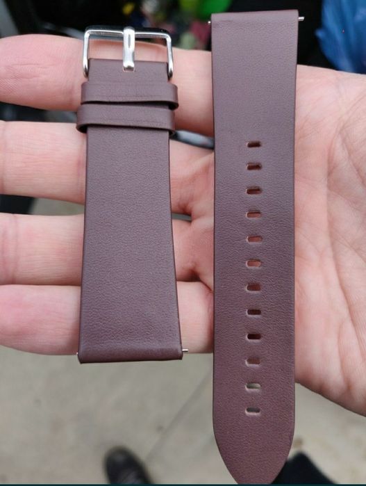 Curea maro cafeniu piele subtire 22mm Samsung watch s3 frontier Seiko