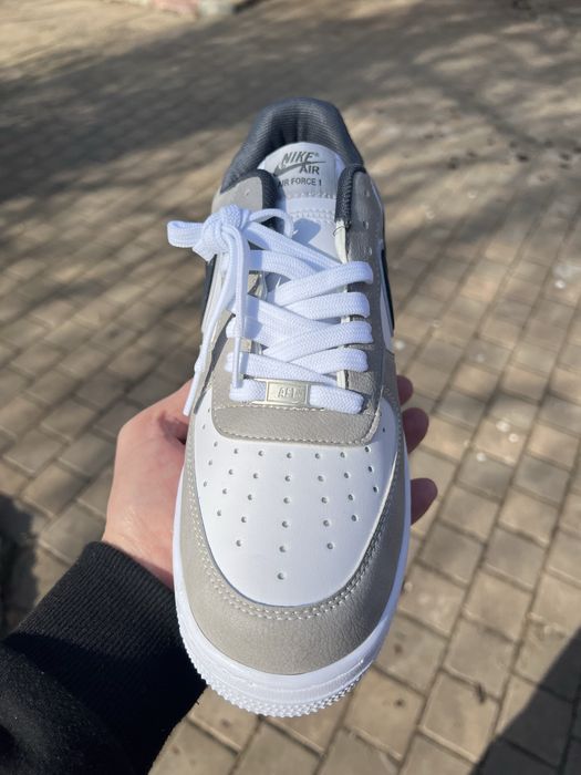 Nike Air Force 1 AF1 albi gri white grey 36-44 Livrare cu verificare