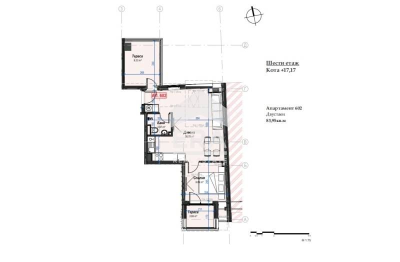 Продава се Двустаен апартамент в София, Банишора - 83 кв.м за 1039 €/кв.м - Снимка #2