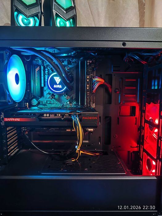 Геймърски Ryzen 5 5600X, RX 7600 8GB, RAM 16GB DDR4 3200