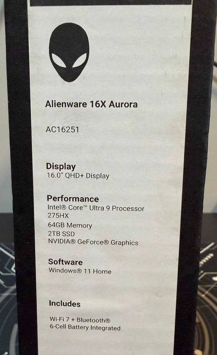 Laptop Alienware / Ultra 9 / 64 GB Ram DDR 5 / RTX 5070 / Garantie * Krom Amanet Margeanului *