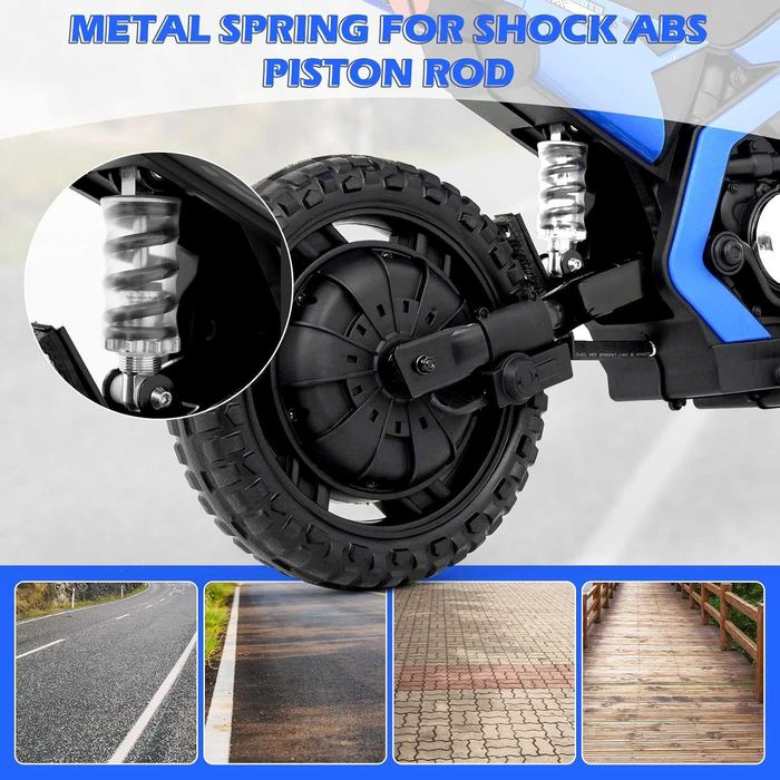 Motocicleta electrica pt. copii Kinderauto BalanceBike 350W 24V Blue