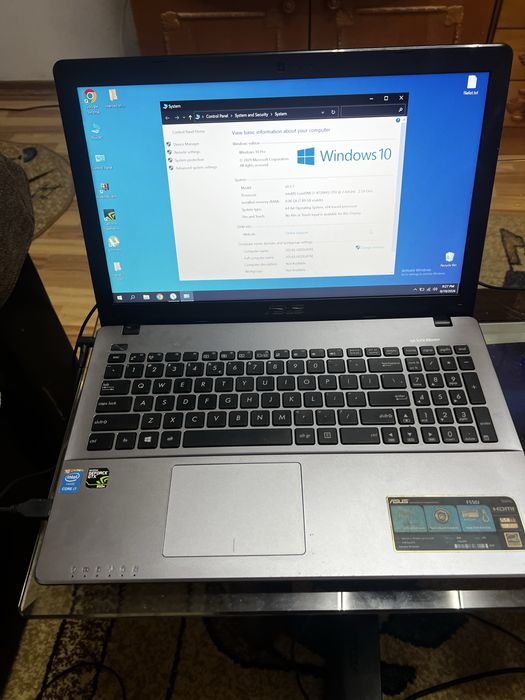 Laptop asus i7 model f550j