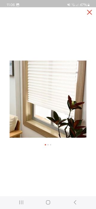 Новые жалюзи плисе белые