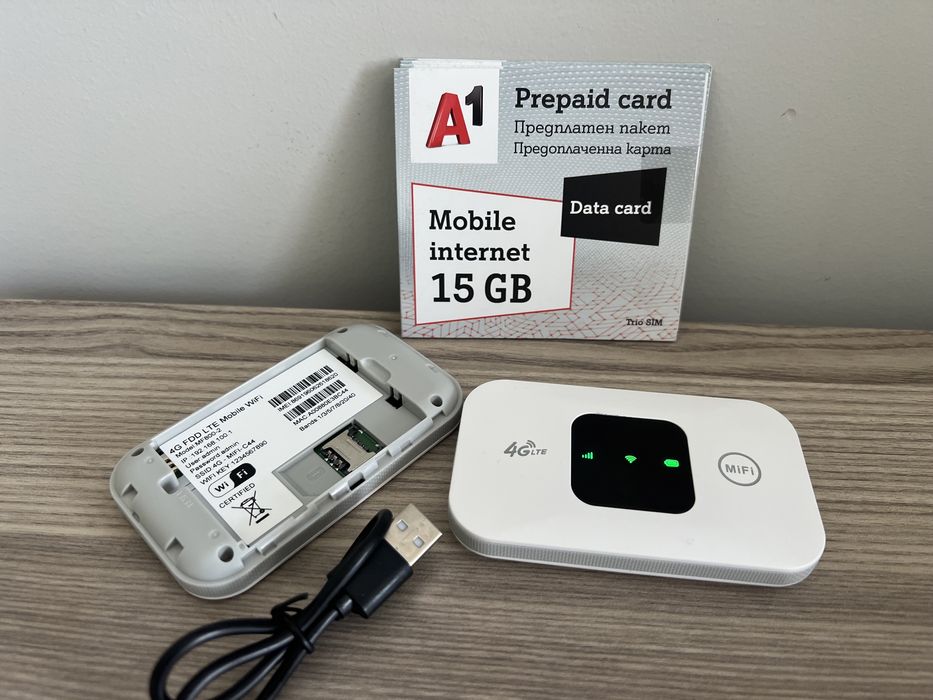 Рутер 4G WIFI 150Mbps мобилен Hotspot SIM бисквитка сим карта