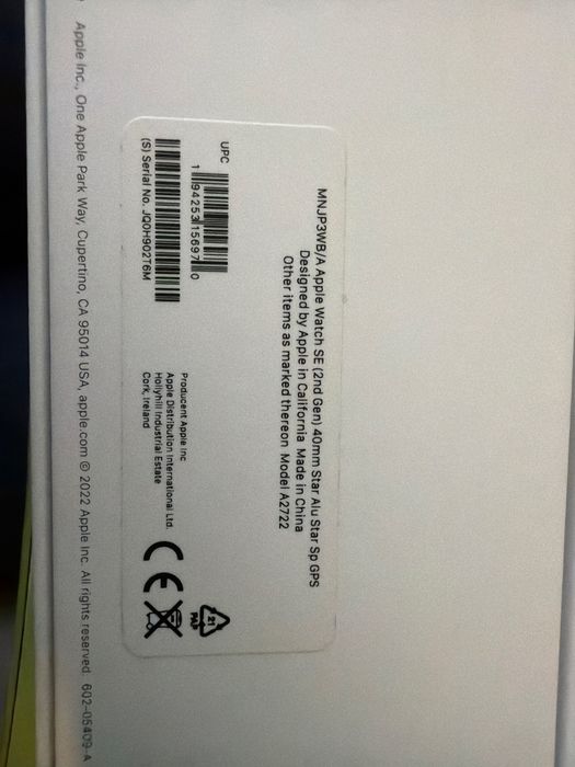 Apple watch SE(2nd Gen) 40mm