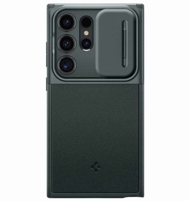 Husa Spigen OPTIK ARMOR  NEAGRĂ pentru samsung s25 ULTRA