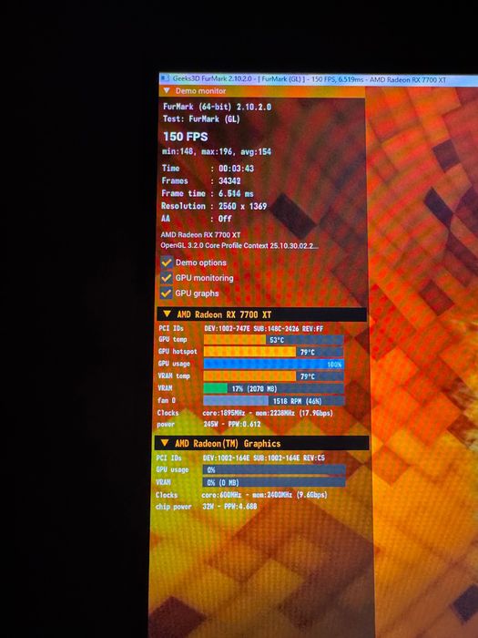 Мощен геймърски PC Ryzen 7 7700 64GB RAM RX 7700 M2