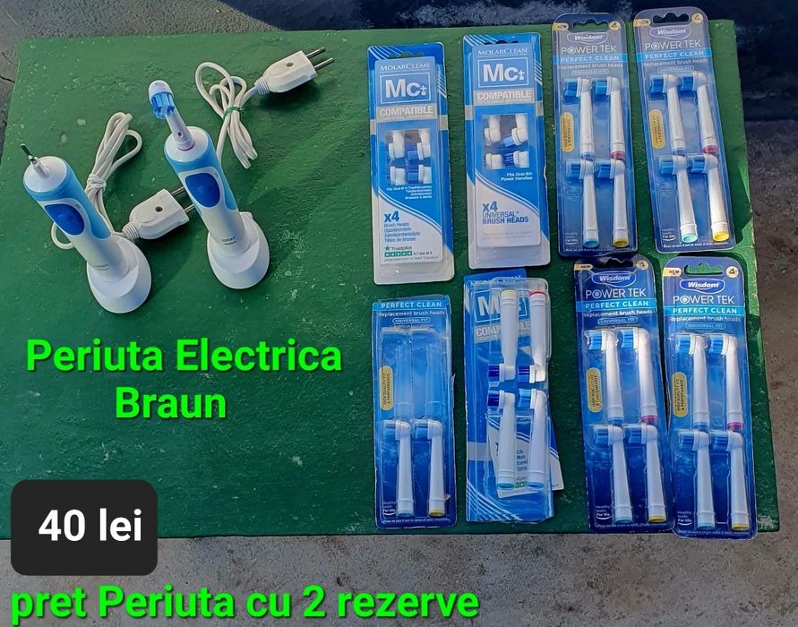 Periuta electrica Braun si rezerve