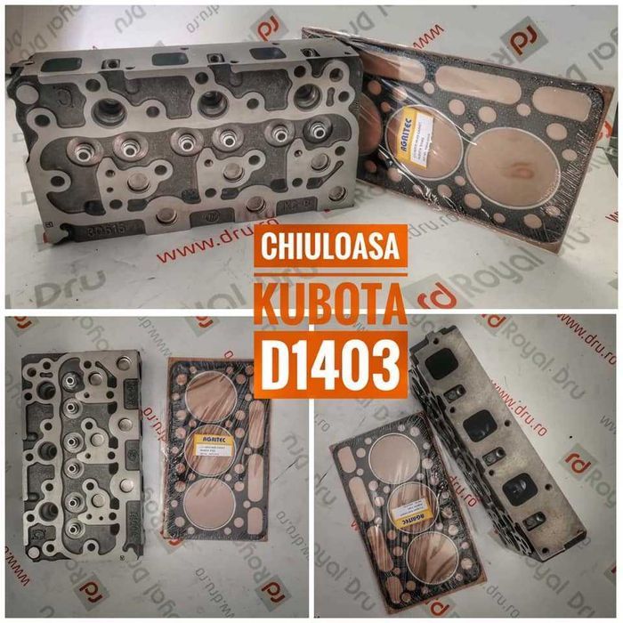 Chiuloasa si garnitura de chiuloasa pentru motor Kubota D1403