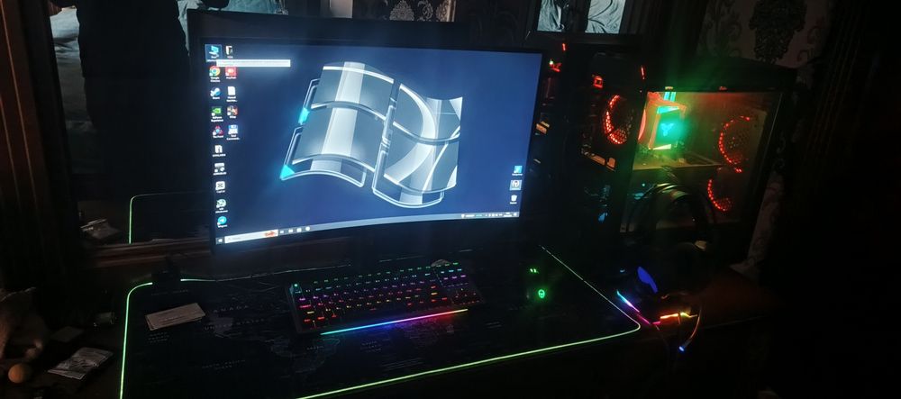 Kompyuter ASRock steel legend z390 i5 9600kf monitor 27dyum 240hz