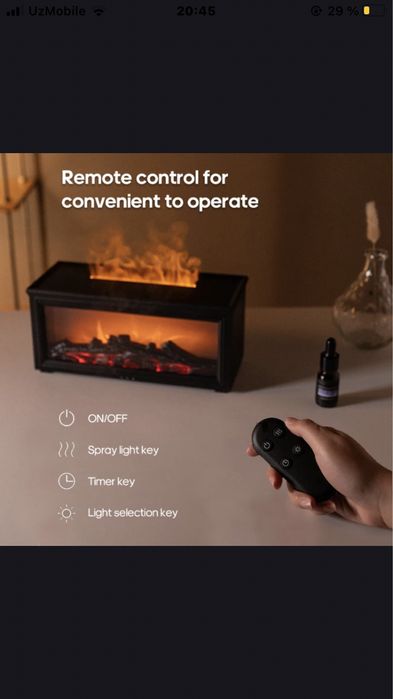 Увлажнитель воздуха камин