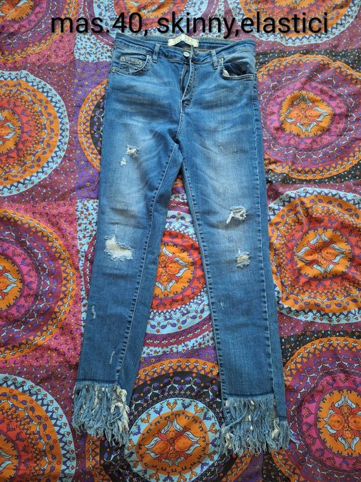 Blugi skinny, elastici