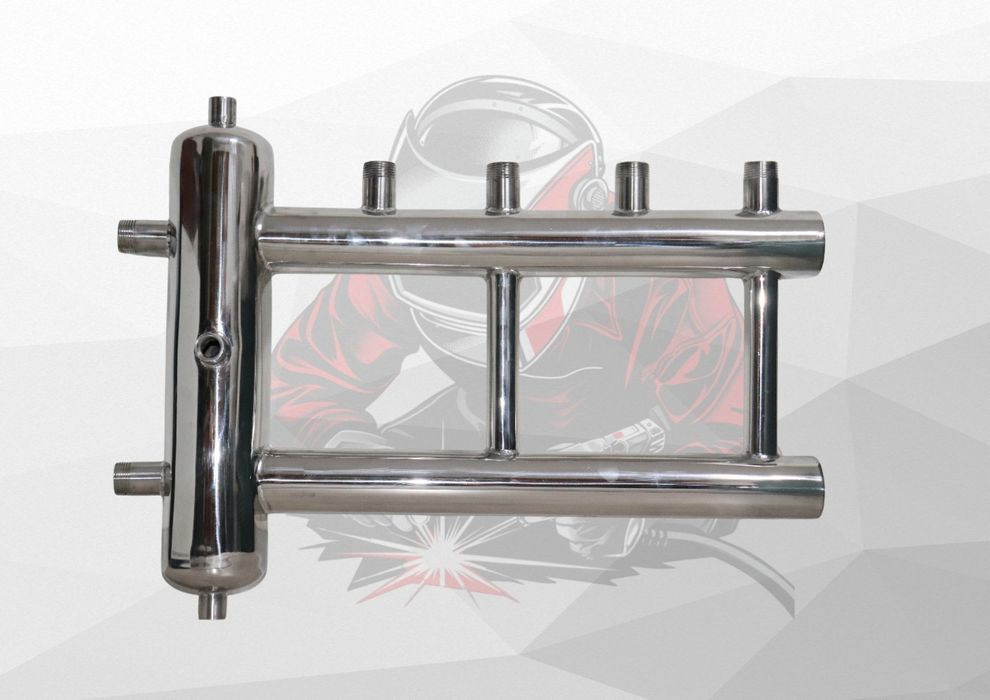 Гидрострелка из нержавеющей стали AISI 304 | Толщина 2 мм