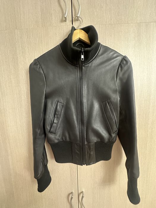 Бомбер кожаный, бренд Gestuz