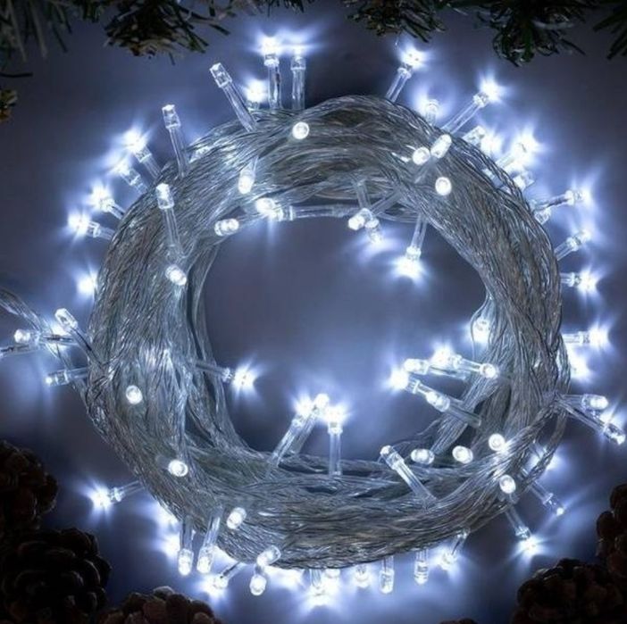 новогодние гирлянды на ёлку