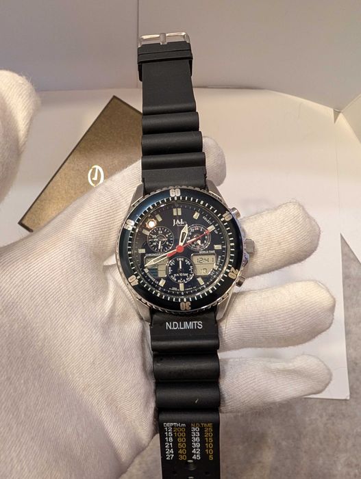 Промо! Citizen x JAL Promaster C650 diver eco-drive соларен часовник