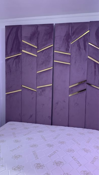 Pat tapitat + saltea 160x200