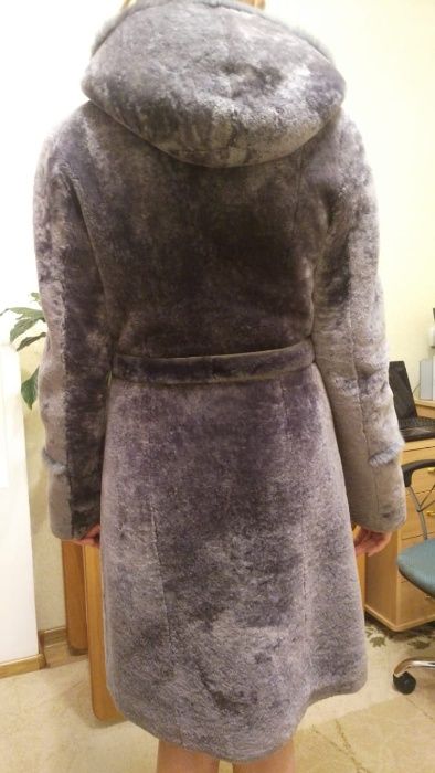 Шуба цигейковая дымчатая