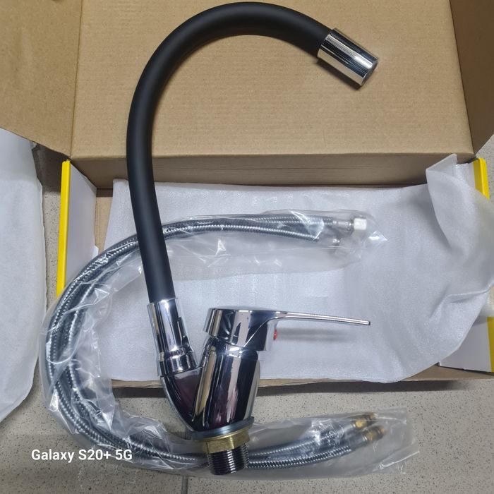 Baterie chiuvete neagra, aliaj zinc+ABS