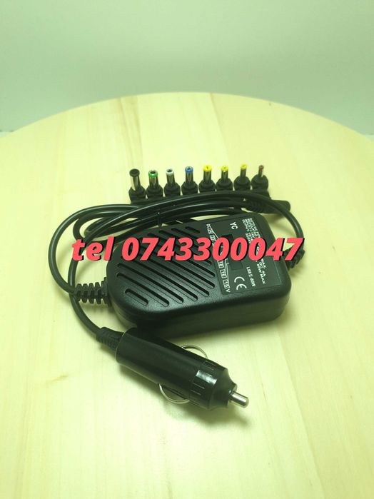 Alimentator Auto Universal Laptop12v 8 Capete Schimb