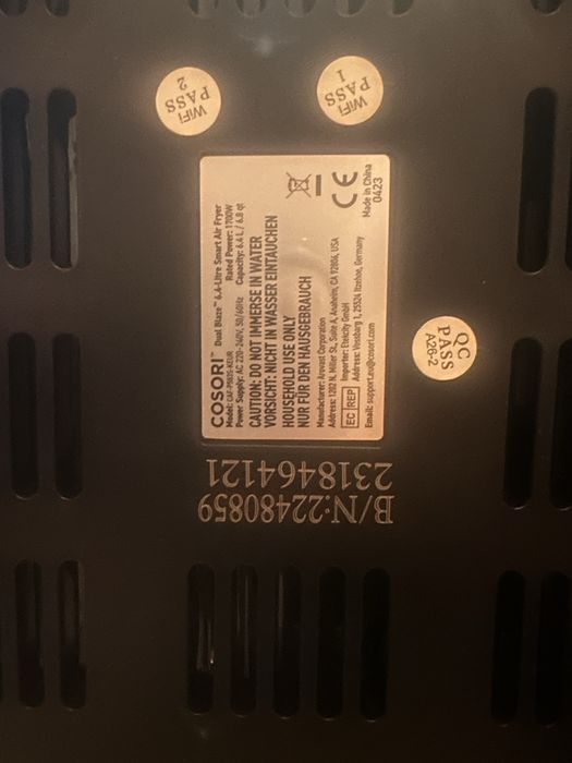 Airfryer Cosori 6,4l