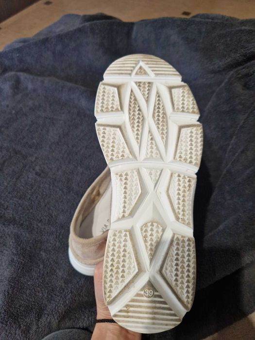 Дамски мокасини от естествен велур