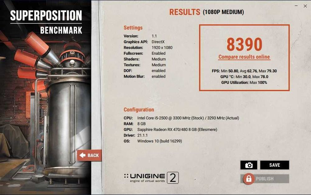 Sapphire rx480 8gb ddr5 256bit
