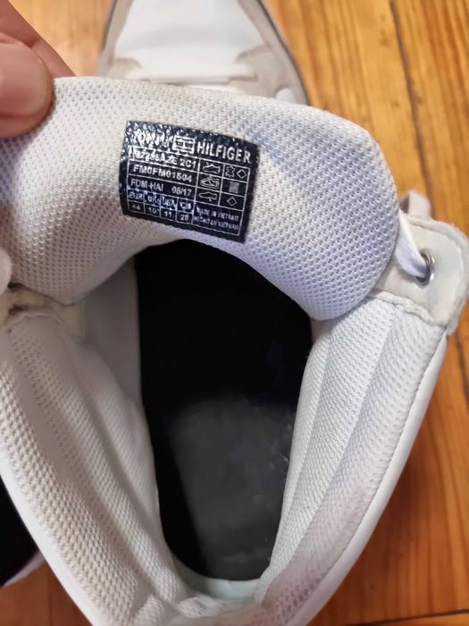 Hi Top Leather Sneakers Barbati Tommy Hilfiger Size 44