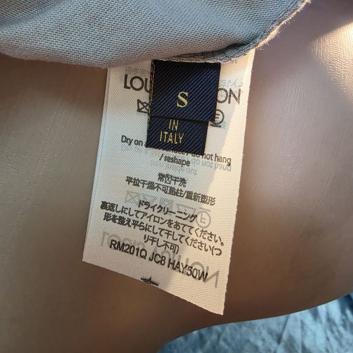 Tricou Louis Vuitton gri, bumbac, unisex. Marimea S. Farfetch, nou cu eticheta