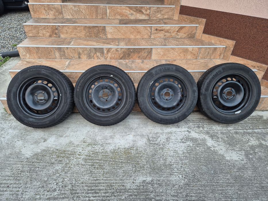 Jante R15 4x100 Logan, Sandero cu anvelope vară 185/65R15