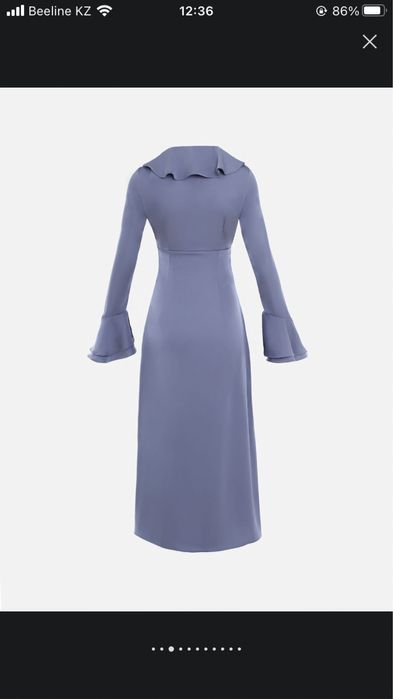 Атласное платье миди Lichi